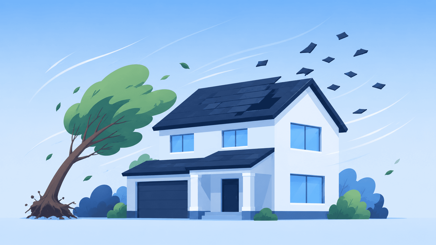 Wind Damage damage illustration
