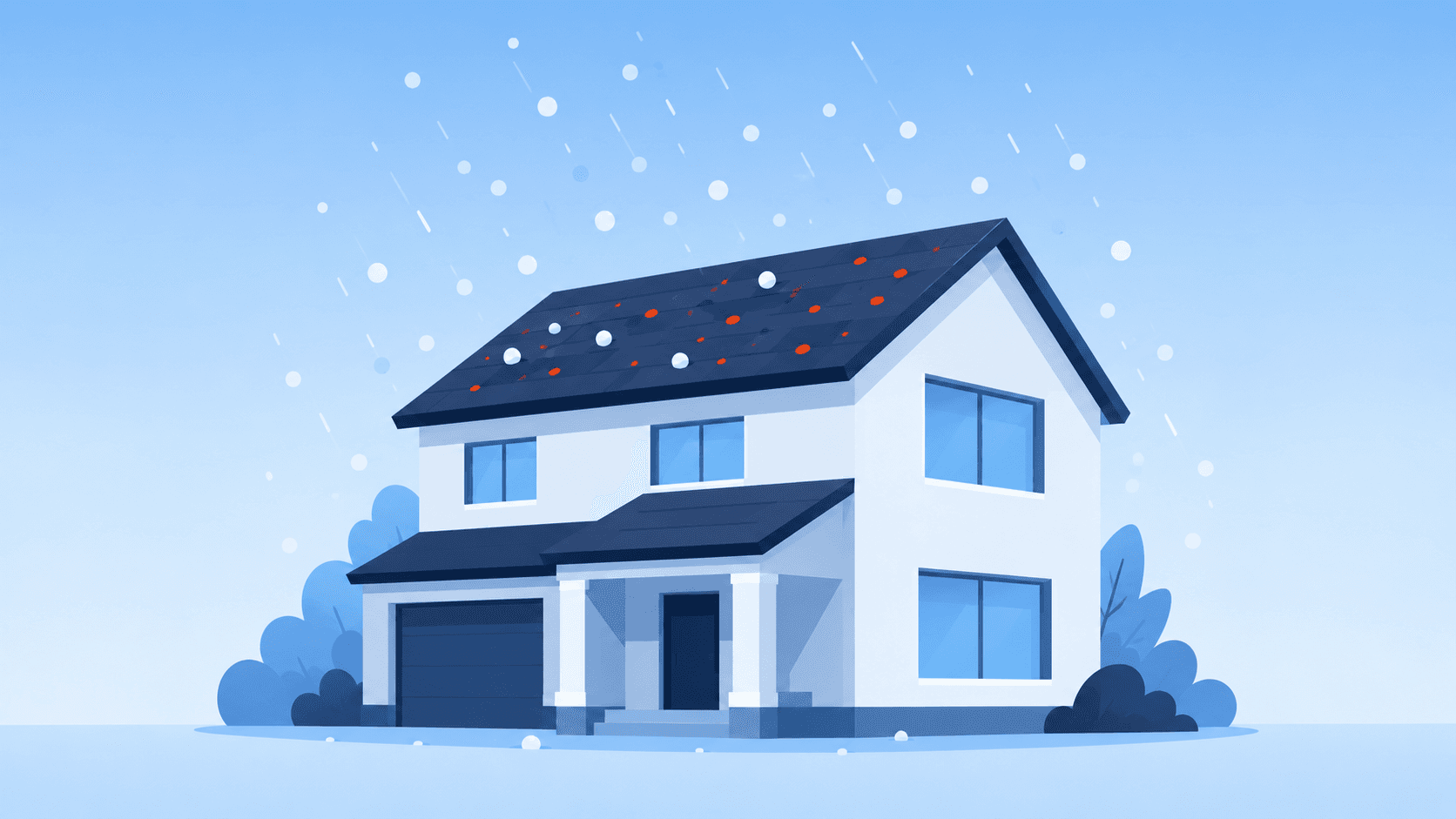 Hail Damage damage illustration
